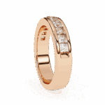 1 Carat Princess Cut Minimal Diamond Band for Her - Image 7