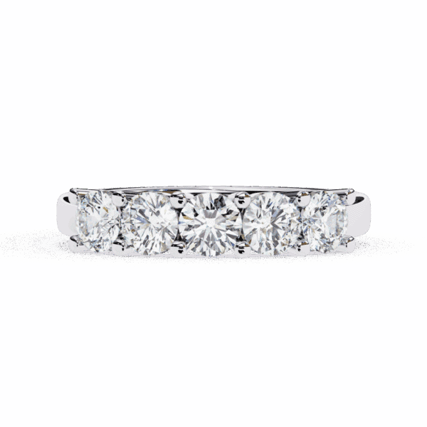 1 Carat Round Cut Classic Everyday Diamond Band