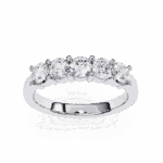 1 Carat Round Cut Classic Everyday Diamond Band - Image 2