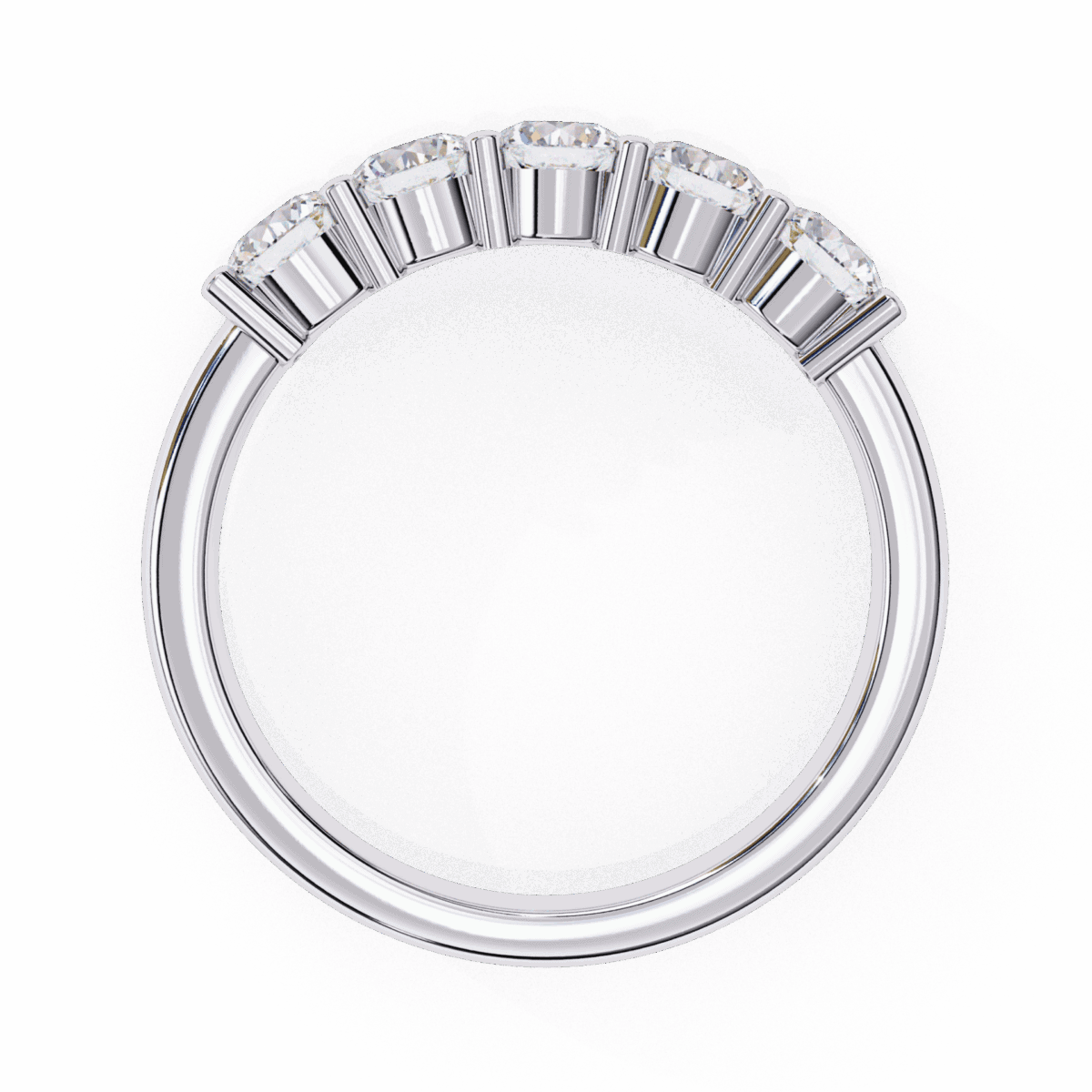 1 Carat Round Cut Classic Everyday Diamond Band  Image 4