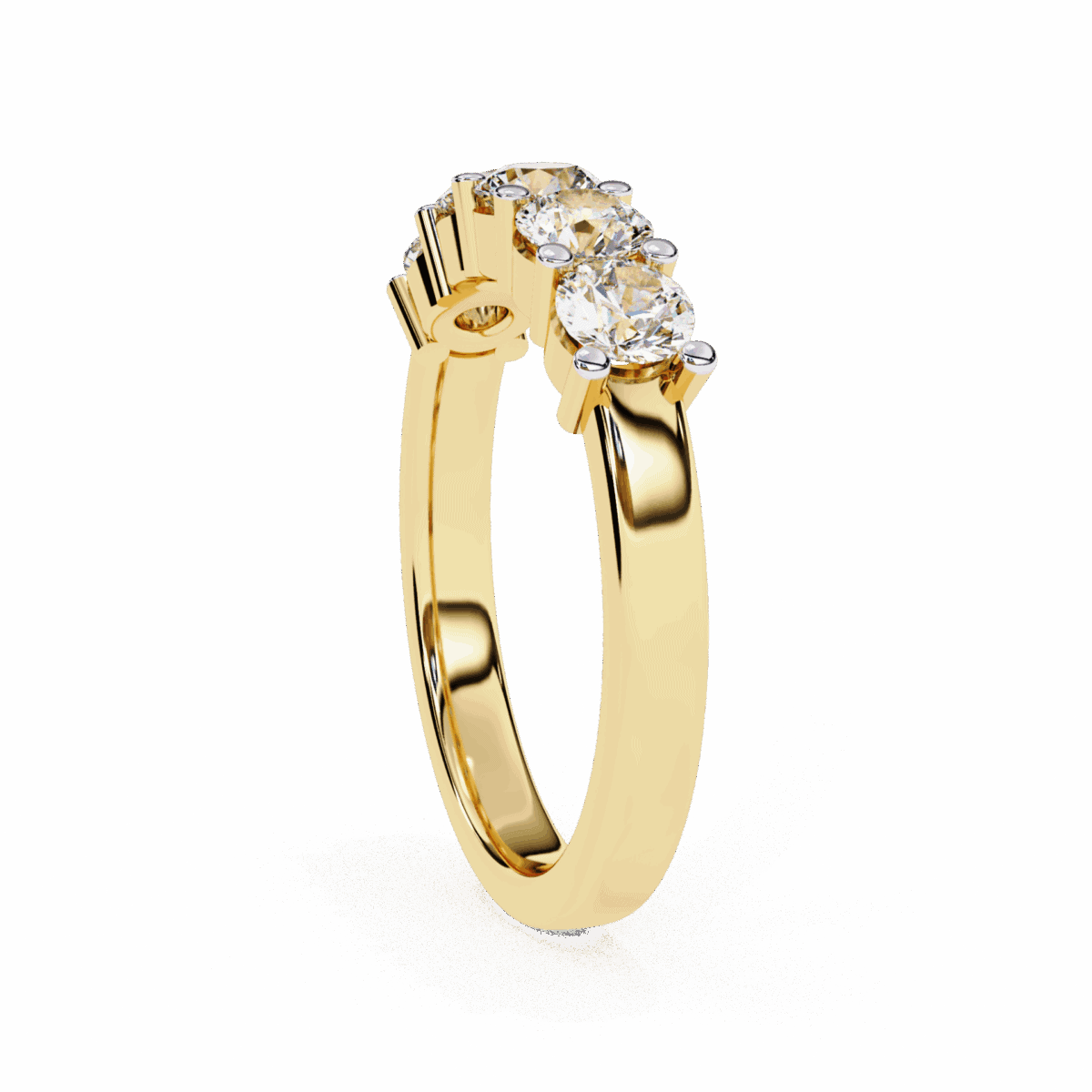 1 Carat Round Cut Classic Everyday Diamond Band  Image 7