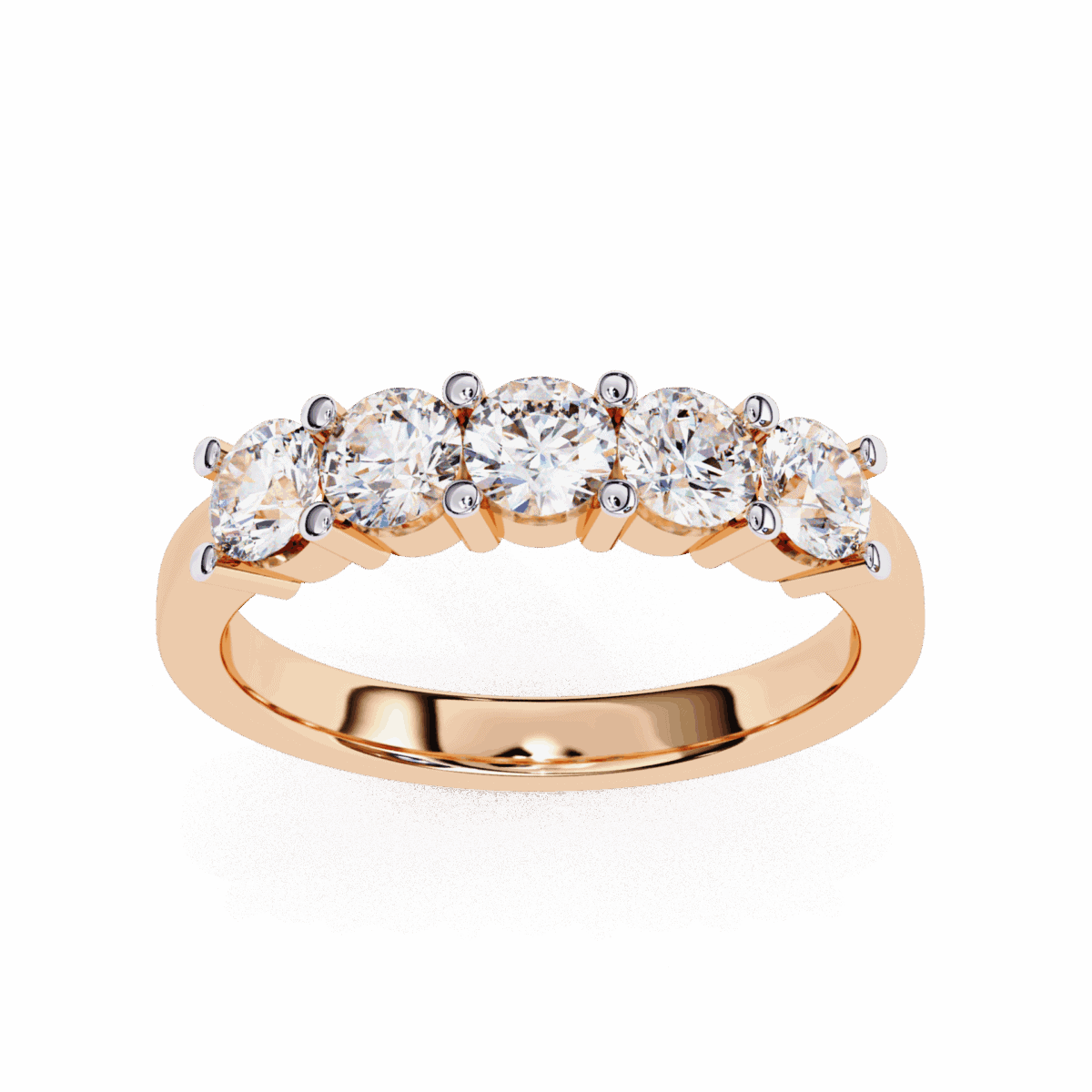 1 Carat Round Cut Classic Everyday Diamond Band  Image 10