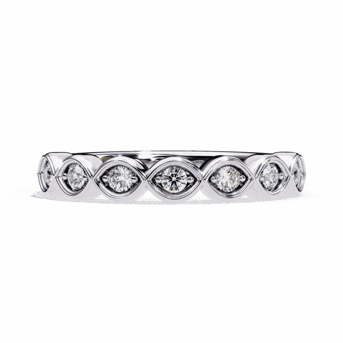 0.15 Carat Round Cut Stackable Diamond Ring  Image 1