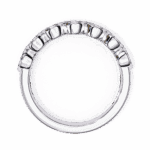 0.15 Carat Round Cut Stackable Diamond Ring - Image 4