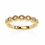 0.15 Carat Round Cut Stackable Diamond Ring - Image 7