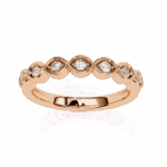 0.15 Carat Round Cut Stackable Diamond Ring - Image 11