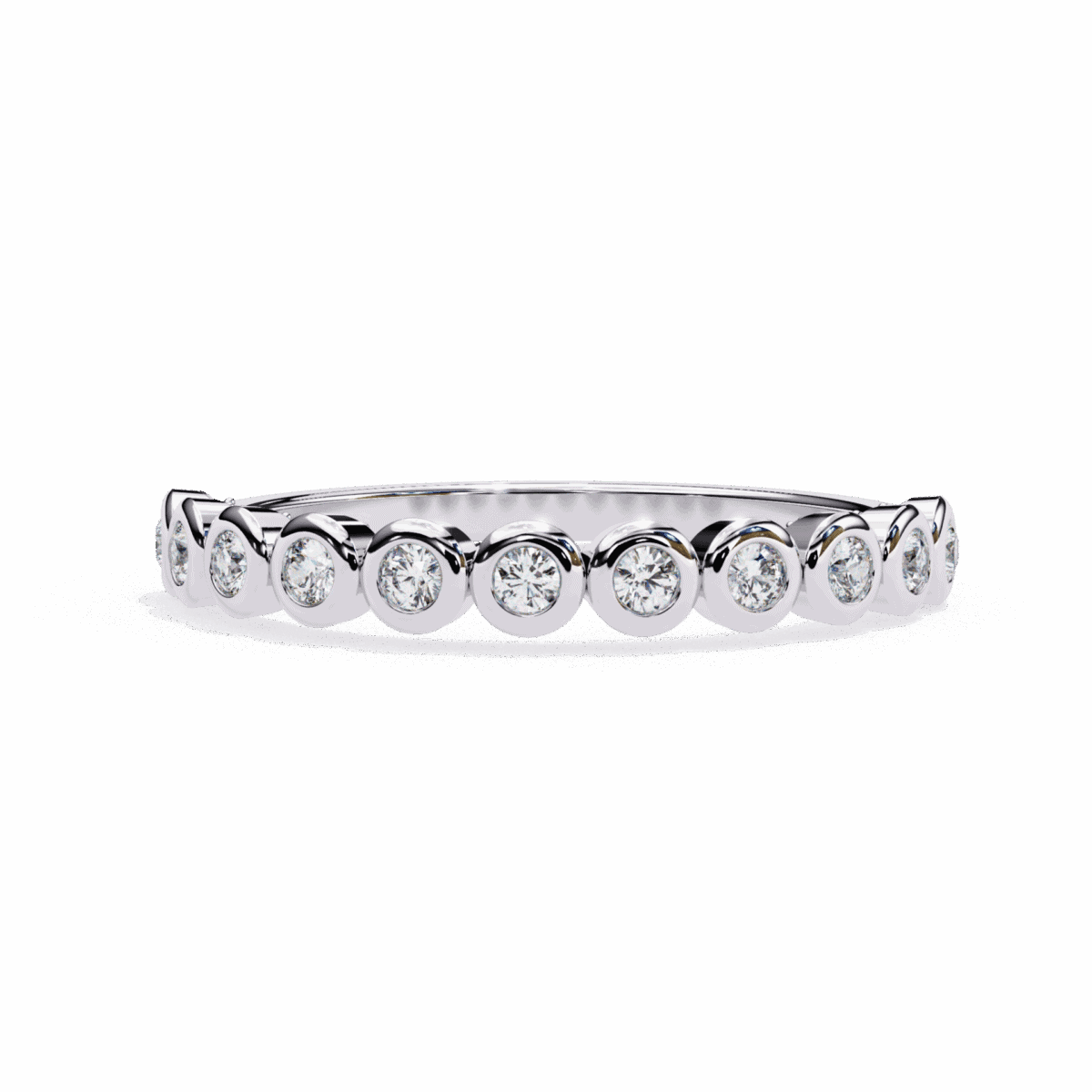 0.15 Carat Round Cut Timeless Diamond Band  Image 1