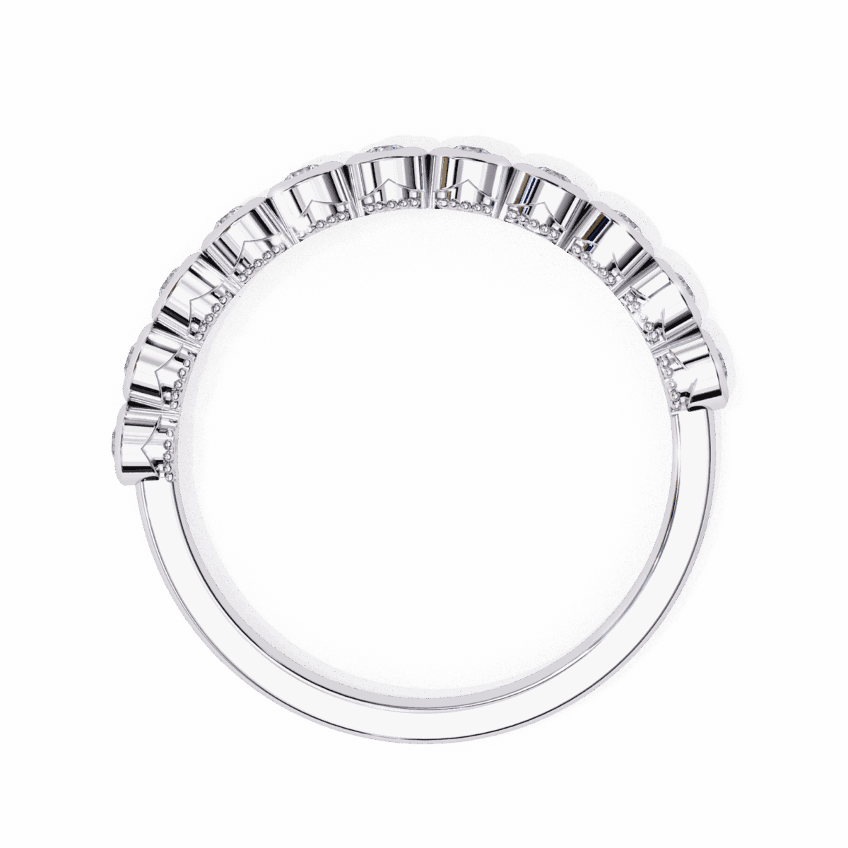 0.15 Carat Round Cut Timeless Diamond Band  Image 4