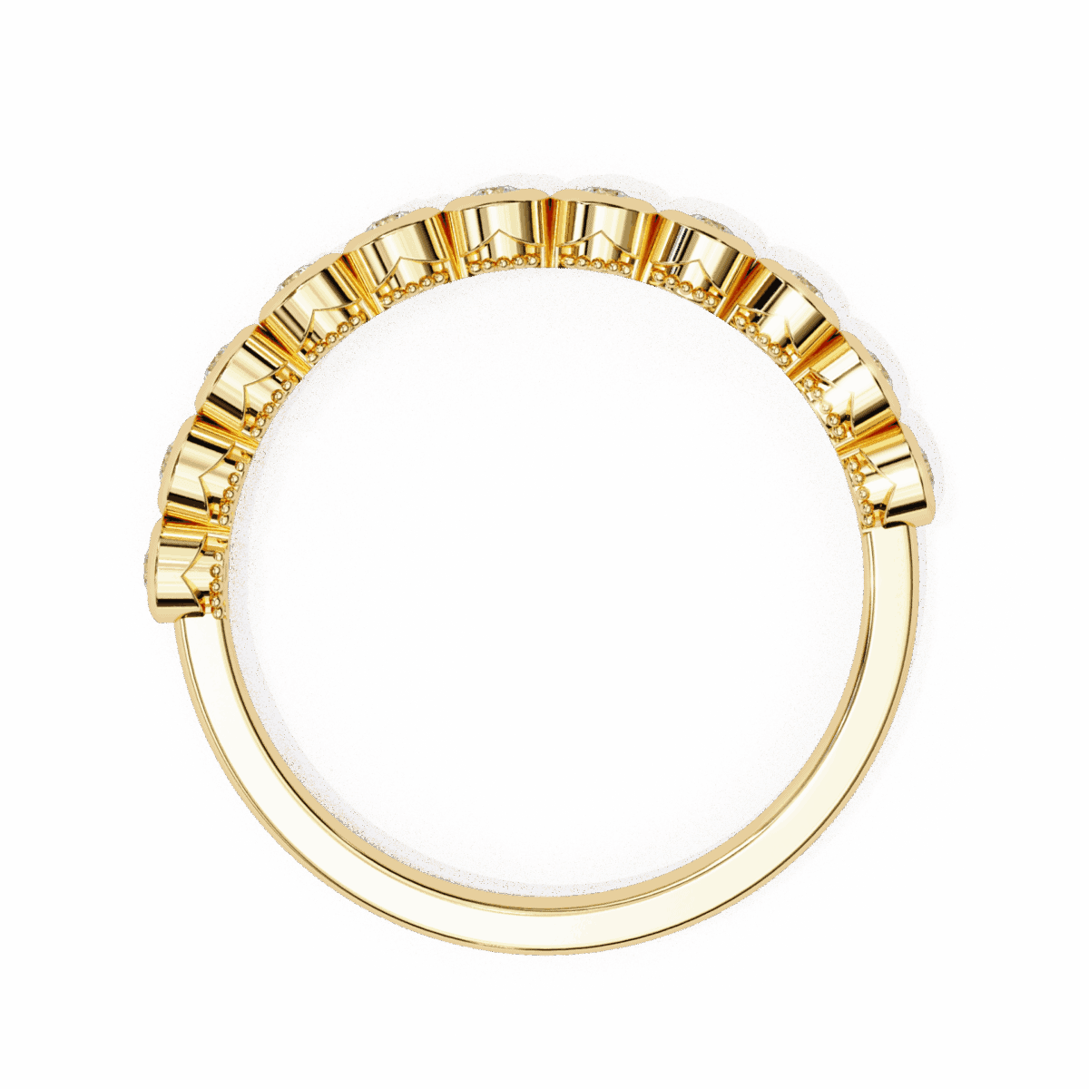 0.15 Carat Round Cut Timeless Diamond Band  Image 8