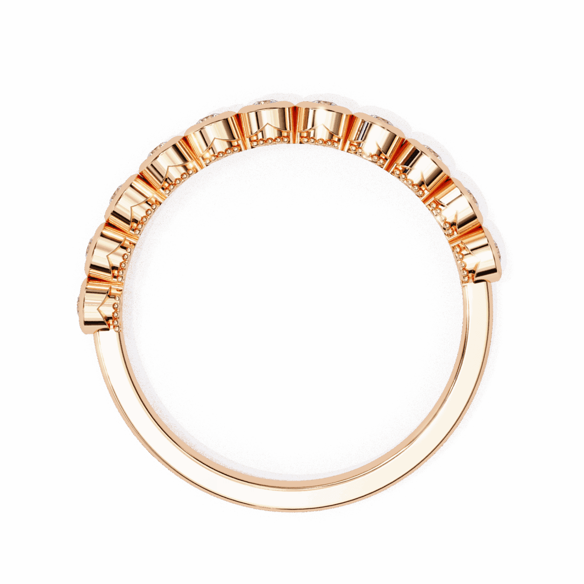 0.15 Carat Round Cut Timeless Diamond Band  Image 12