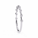 0.15 Carat Round Cut Minimal Diamond Band for Her - Image 2