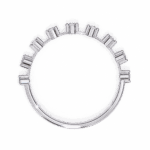0.15 Carat Round Cut Minimal Diamond Band for Her - Image 4