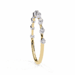 0.15 Carat Round Cut Minimal Diamond Band for Her - Image 6