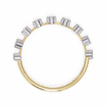 0.15 Carat Round Cut Minimal Diamond Band for Her - Image 8