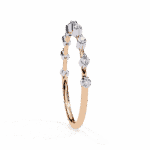 0.15 Carat Round Cut Minimal Diamond Band for Her - Image 10