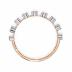 0.15 Carat Round Cut Minimal Diamond Band for Her - Image 12