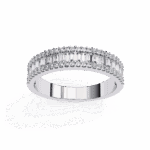 0.5 Carat Baguette and Round Cut Eternity Engagement Ring - Image 2