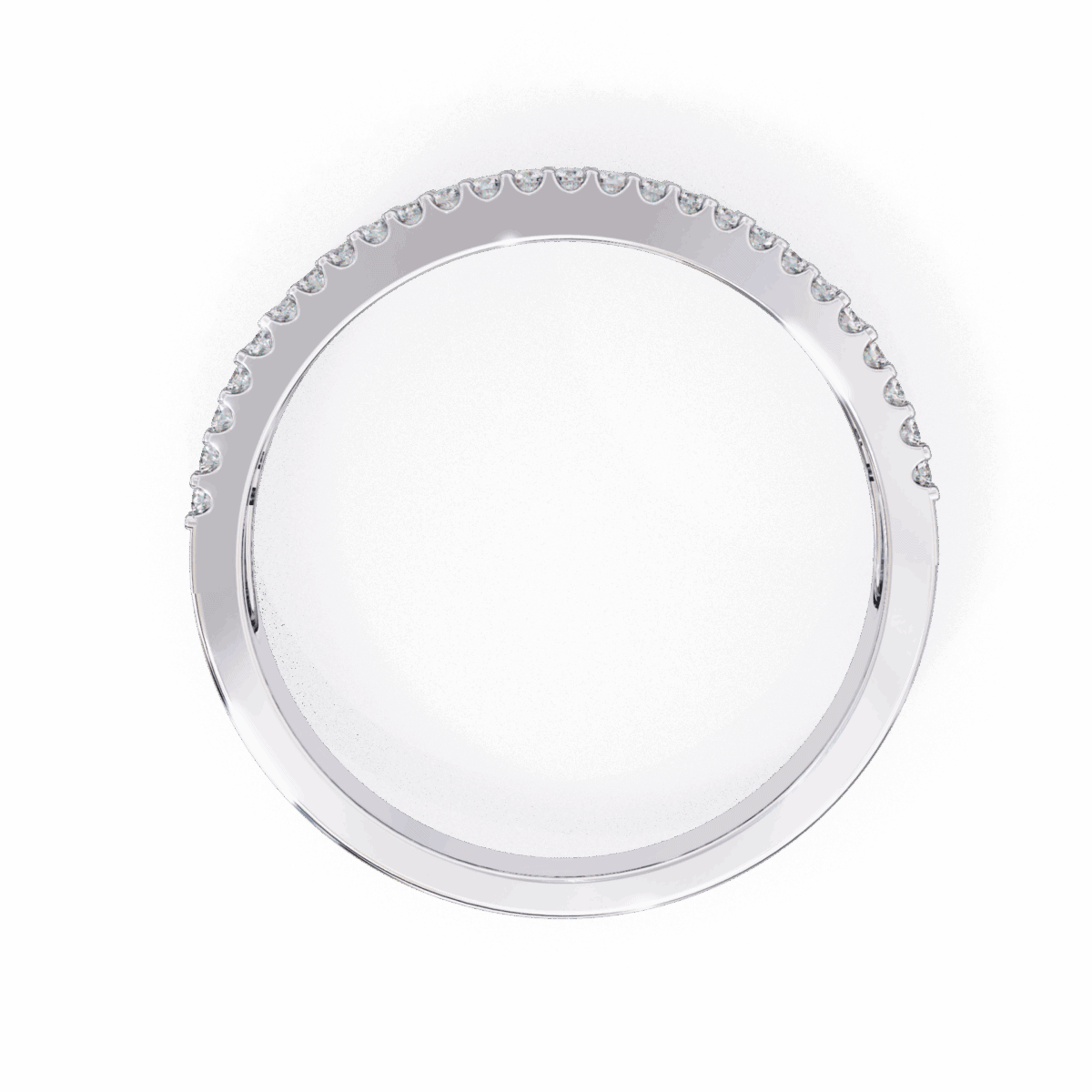 0.5 Carat Baguette and Round Cut Eternity Engagement Ring  Image 4