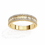 0.5 Carat Baguette and Round Cut Eternity Engagement Ring - Image 6