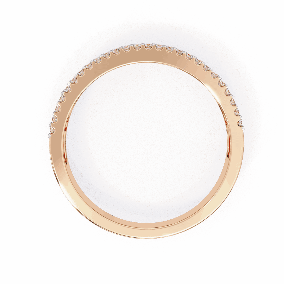 0.5 Carat Baguette and Round Cut Eternity Engagement Ring  Image 12