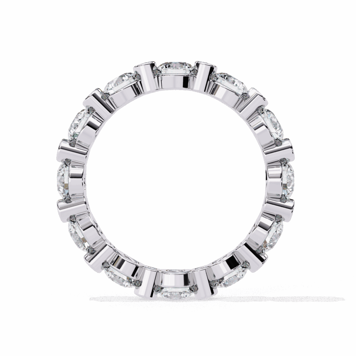 2.5 Carat Round Cut Twilight Diamond Band  Image 4