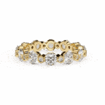 2.5 Carat Round Cut Twilight Diamond Band - Image 5