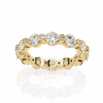 2.5 Carat Round Cut Twilight Diamond Band - Image 6