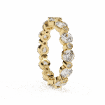 2.5 Carat Round Cut Twilight Diamond Band - Image 7