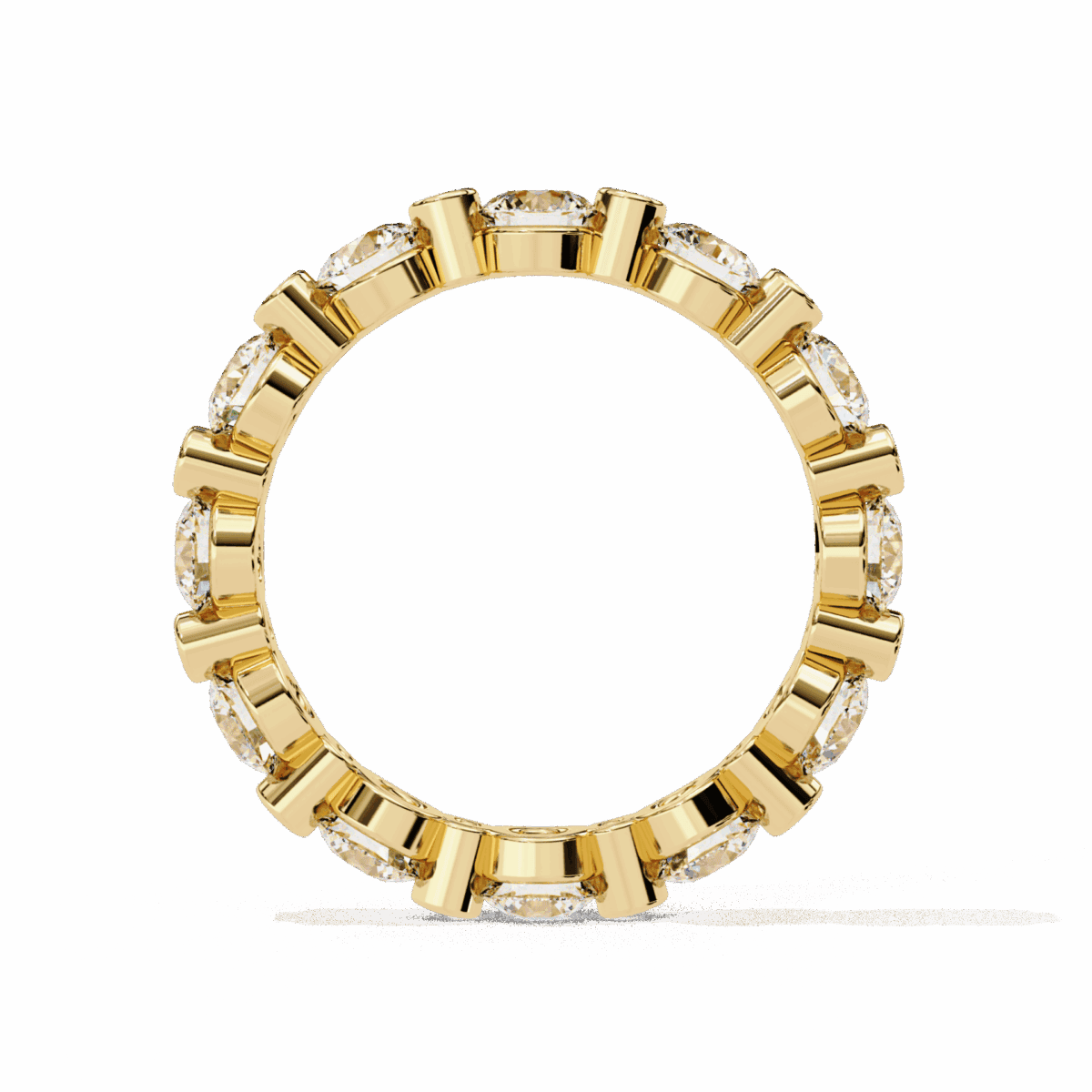 2.5 Carat Round Cut Twilight Diamond Band  Image 8