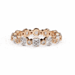 2.5 Carat Round Cut Twilight Diamond Band - Image 9