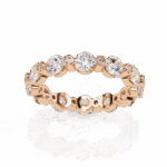 2.5 Carat Round Cut Twilight Diamond Band - Image 10