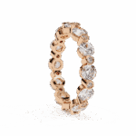 2.5 Carat Round Cut Twilight Diamond Band - Image 11