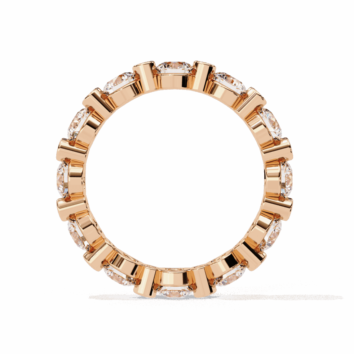 2.5 Carat Round Cut Twilight Diamond Band  Image 12