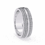 0.75 Carat Round Cut Classic Everyday Diamond Band - Image 2