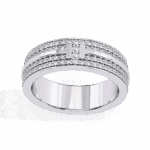 0.75 Carat Round Cut Classic Everyday Diamond Band - Image 3