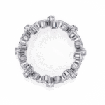 4.25 Carat Pear and Round Cut Twilight Diamond Band - Image 4