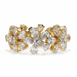 4.25 Carat Pear and Round Cut Twilight Diamond Band - Image 5