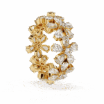 4.25 Carat Pear and Round Cut Twilight Diamond Band - Image 6