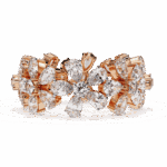 4.25 Carat Pear and Round Cut Twilight Diamond Band - Image 9