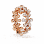 4.25 Carat Pear and Round Cut Twilight Diamond Band - Image 10