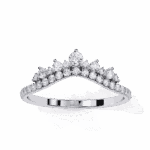 0.4 Carat Round Cut Minimalist Wedding Band