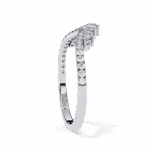 0.4 Carat Round Cut Minimalist Wedding Band - Image 3