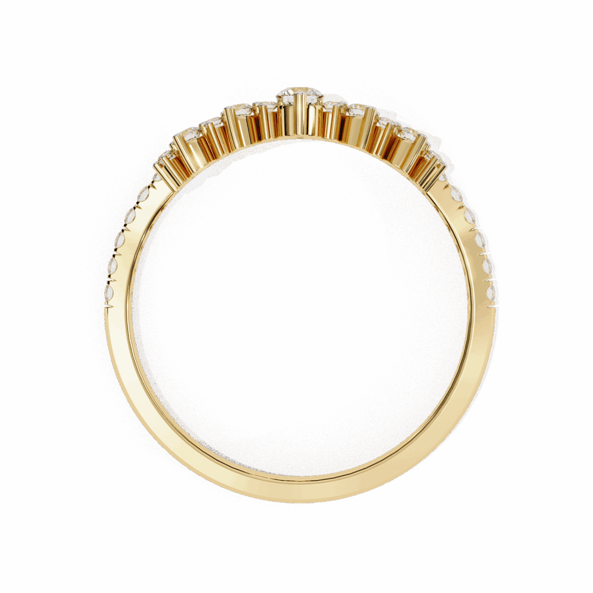 0.4 Carat Round Cut Minimalist Wedding Band  Image 8