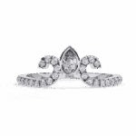 0.25 Carat Pear and Round Cut Timeless Wedding Band