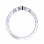 0.25 Carat Pear and Round Cut Timeless Wedding Band - Image 4