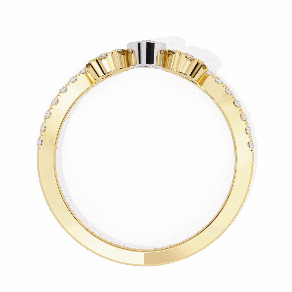 0.25 Carat Pear and Round Cut Timeless Wedding Band  Image 8