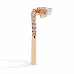 0.25 Carat Pear and Round Cut Timeless Wedding Band - Image 11