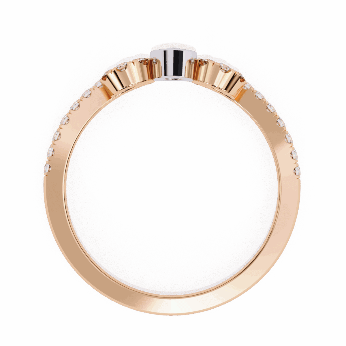 0.25 Carat Pear and Round Cut Timeless Wedding Band  Image 12