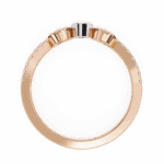 0.25 Carat Pear and Round Cut Timeless Wedding Band - Image 12