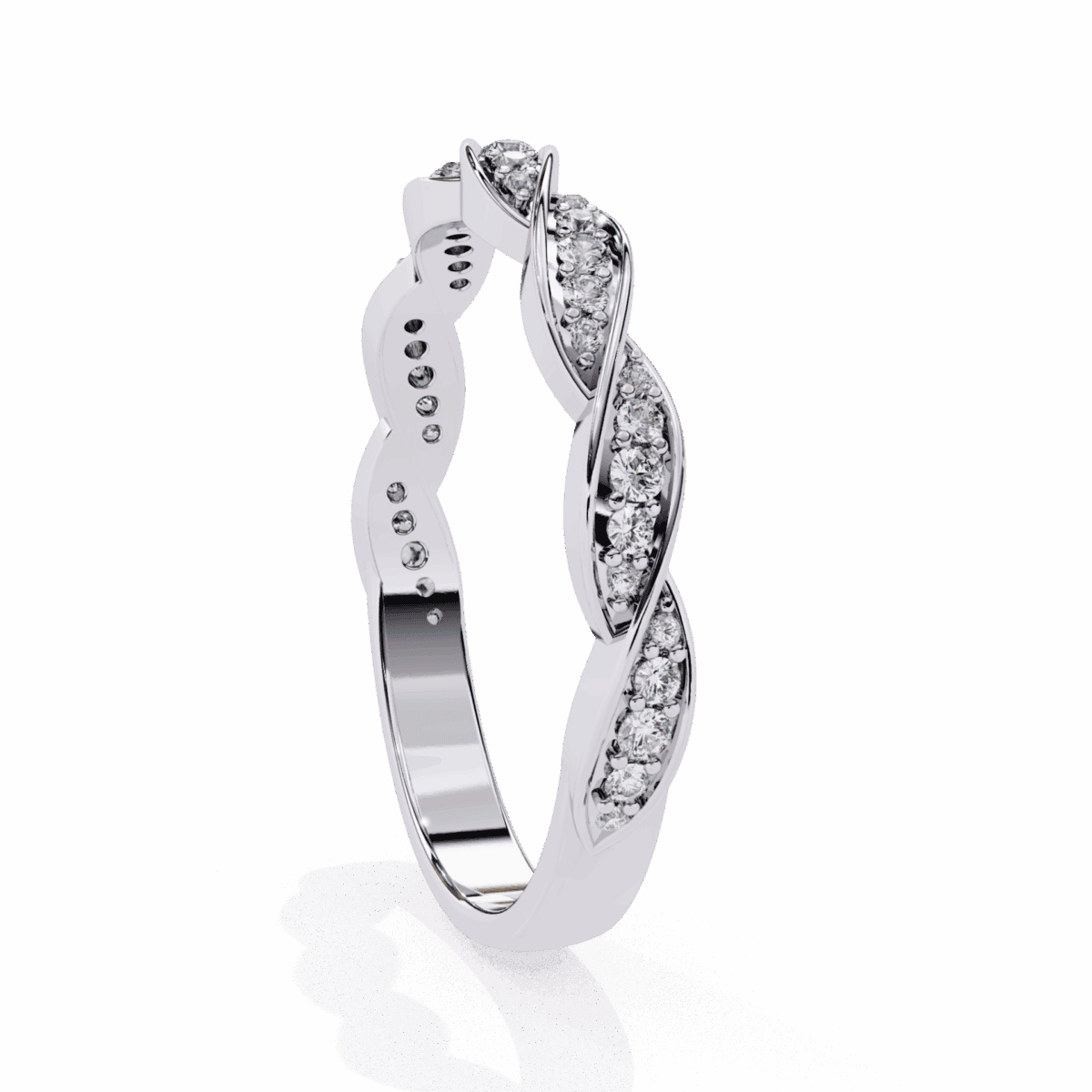 0.35 Carat Round Cut Classic Everyday Diamond Band  Image 2